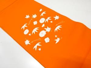 塩瀬　吹寄せ模様　名古屋帯